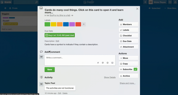 Picture of Krello's UI